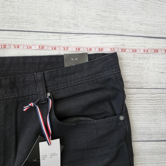 Plus Size Black Distressed Denim Shorts - Picture 13 of 16